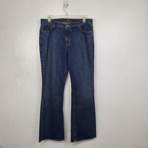 Eddie Bauer Shaped Bootcut Medium Dark Wash Denim Jeans NEW NWT Size 16L